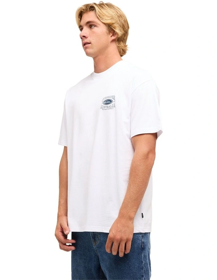Retro Lock Up T-Shirt In White image 3