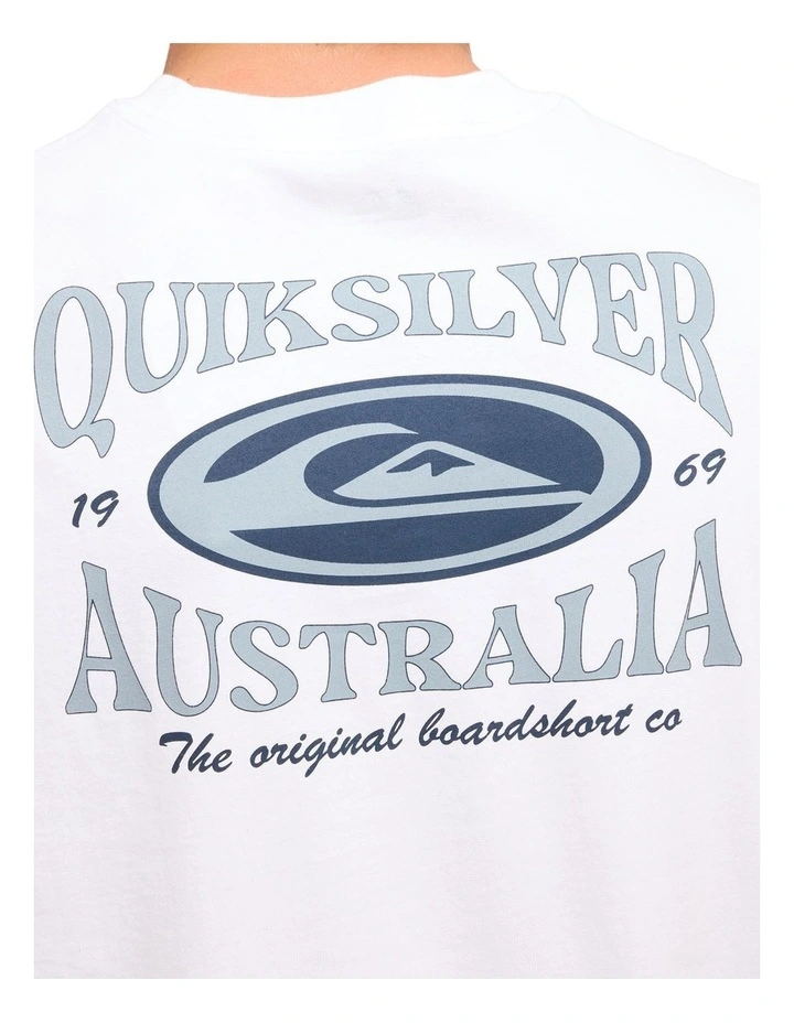 Retro Lock Up T-Shirt In White image 4
