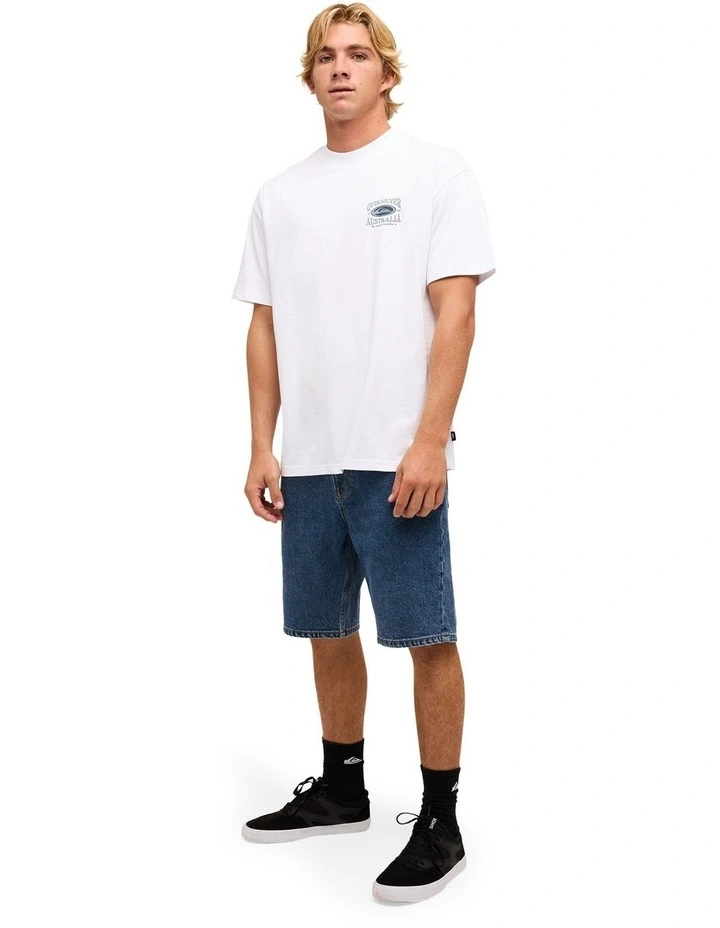 Retro Lock Up T-Shirt In White image 5