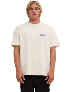 Quik Core Oversized T-Shirt In Bone White