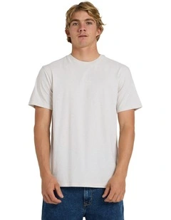 Salt Water Crew T-Shirt in Snow White Heather