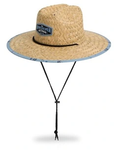 Outsider Waterman Straw Hat in Ashley Blue
