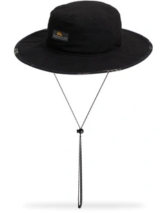 Lay Day Canvas Bucket Hat in Black