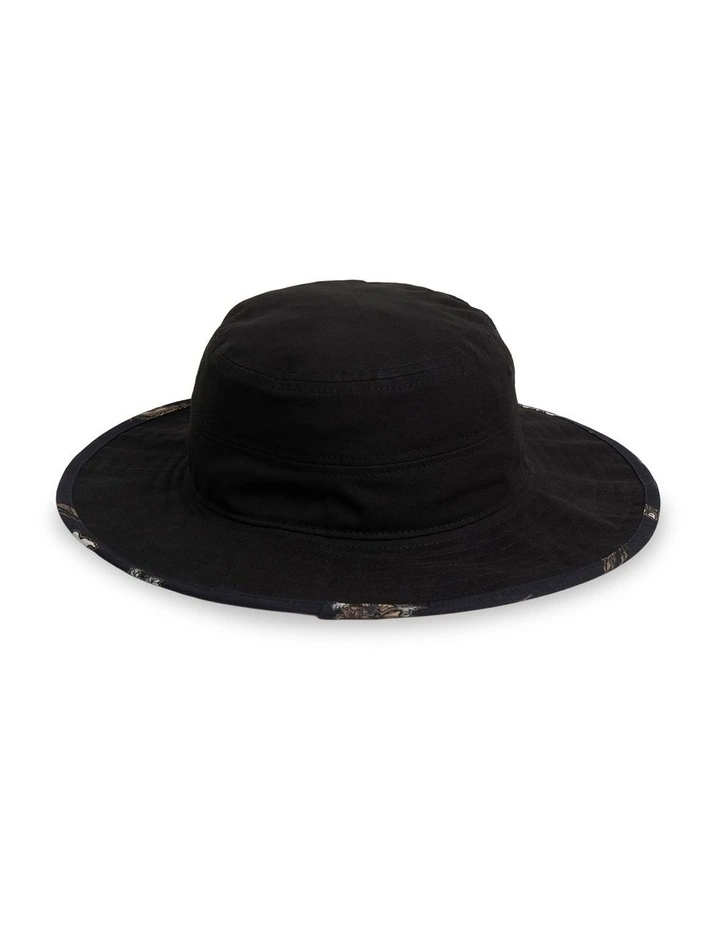 Lay Day Canvas Bucket Hat in Black image 3