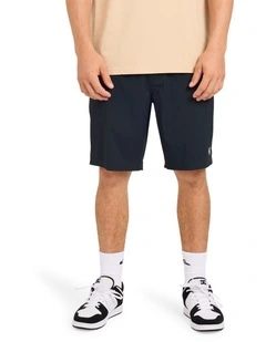 Overcast Amphibian 20 Inch Hybrid Shorts In Black