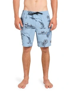 Ocean 18 Inch Volley Shorts in Ashley Blue