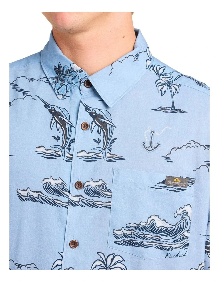 Ocean Shirt in Ashley Blue image 4