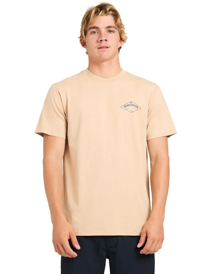 Fishos T-Shirt in Pale Khaki image 1