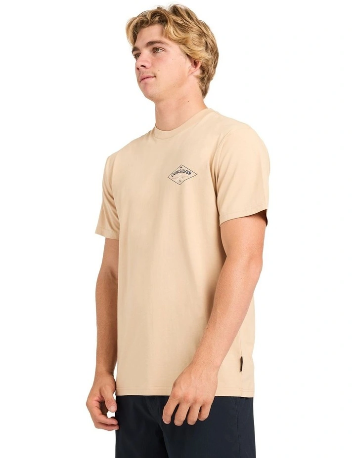 Fishos T-Shirt in Pale Khaki image 3