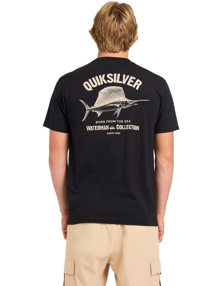 Sails Away T-Shirt in Black image 2