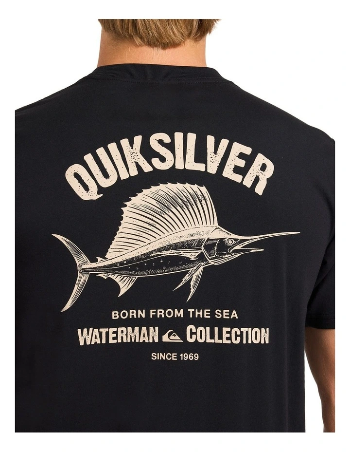 Sails Away T-Shirt in Black image 4