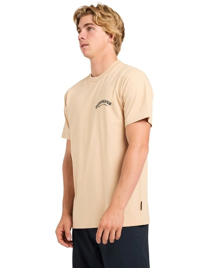 Salty Lines T-Shirt in Pale Khaki image 3