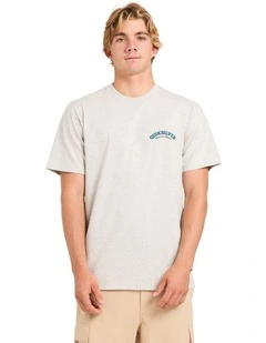 Salty Lines T-Shirt in Light Grey Heather