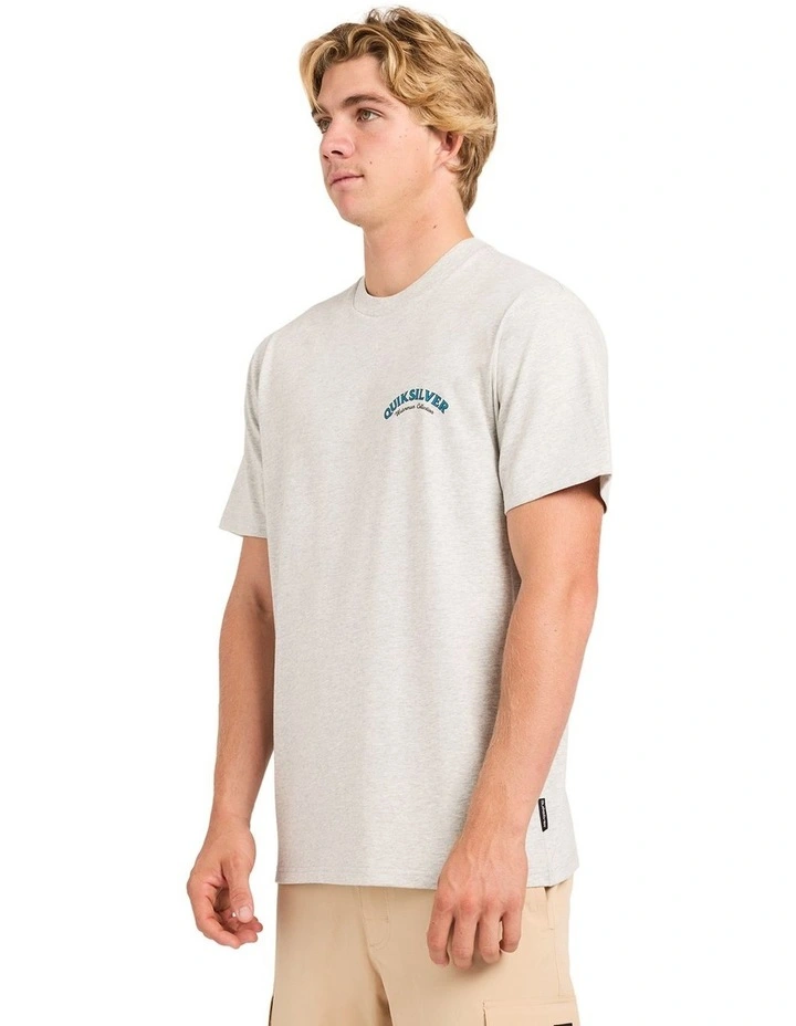 Salty Lines T-Shirt in Light Grey Heather image 3