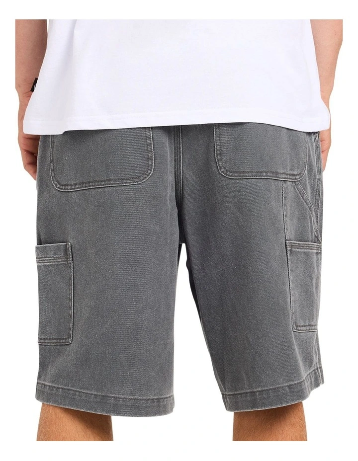 Wrench Denim Shorts In Iron Gate image 2