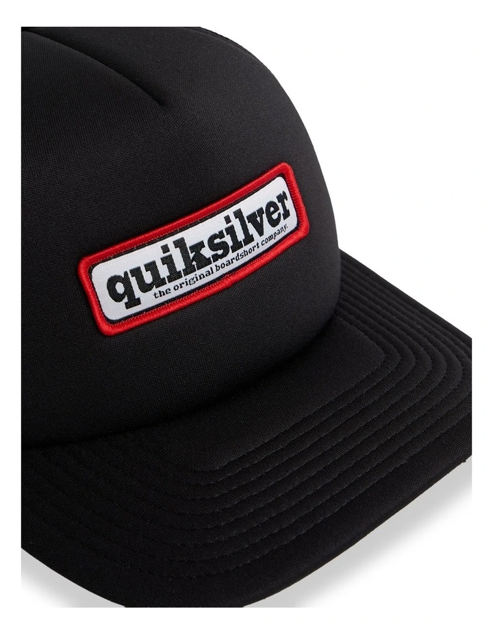 Stretched Trucker Cap In Black image 3