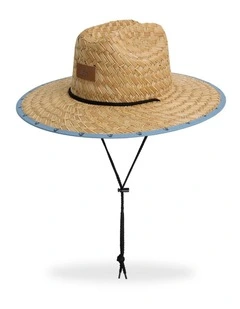 Pierside Print Hat In Faded Denim