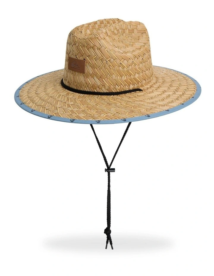 Pierside Print Hat In Faded Denim image 1