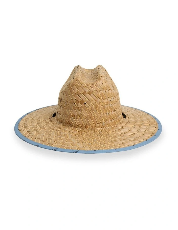 Pierside Print Hat In Faded Denim image 3