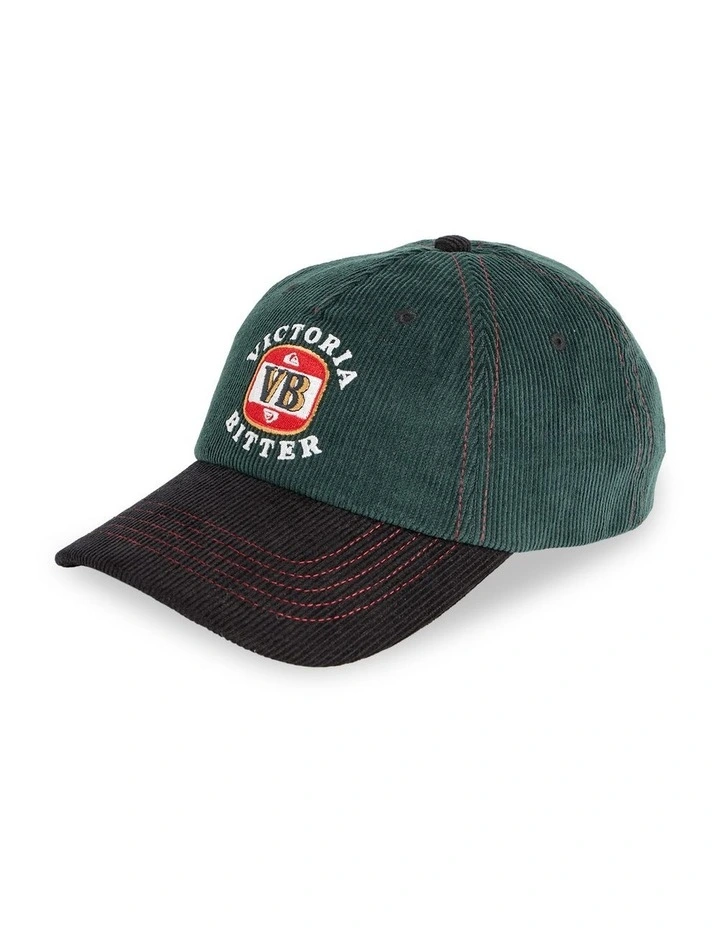 Quiksilver X VB Cord 5 Panel Cap In Forest image 1