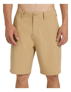 Union Amphibian 20 Inch Hybrid Shorts In Khaki