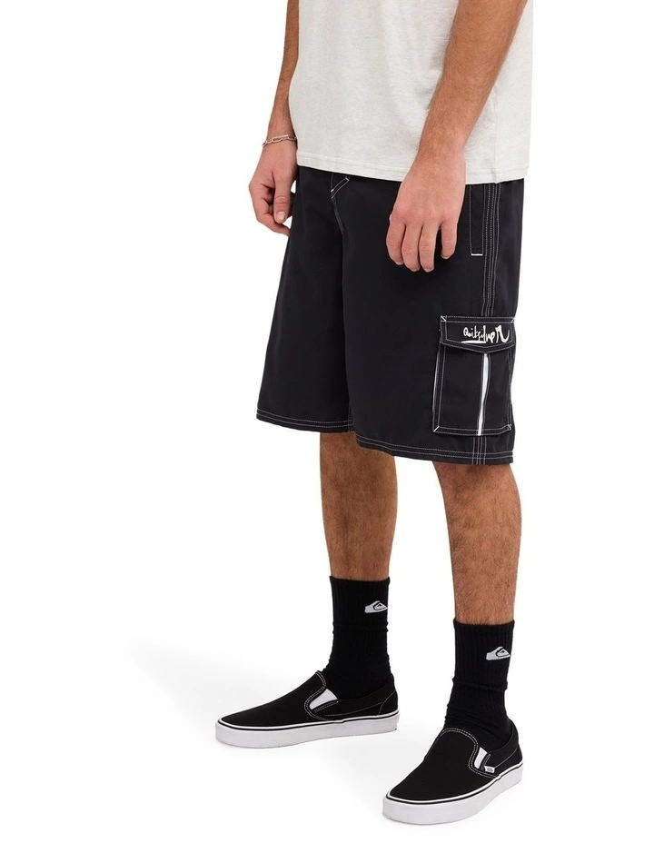 Karva Half Jam 21 Inch Volley Shorts In Black image 3
