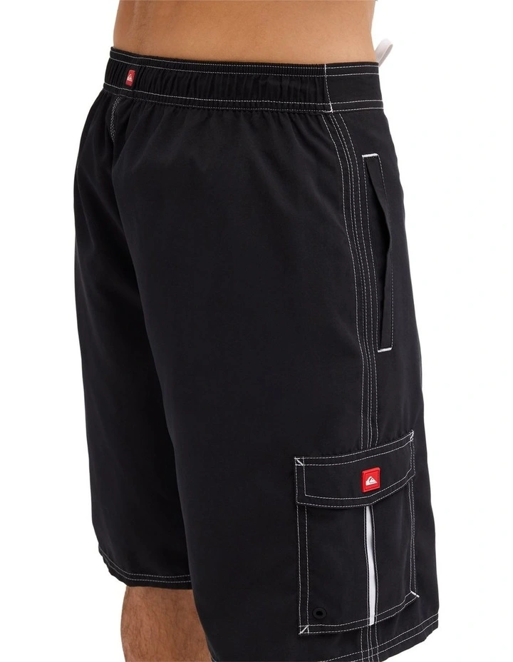 Karva Half Jam 21 Inch Volley Shorts In Black image 4