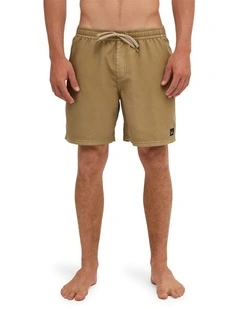Everyday Surfwash 17 Inch Volley Shorts In Khaki