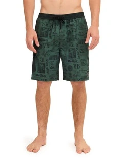 Quiksilver X VB 19 Inch Volley Shorts In Forest