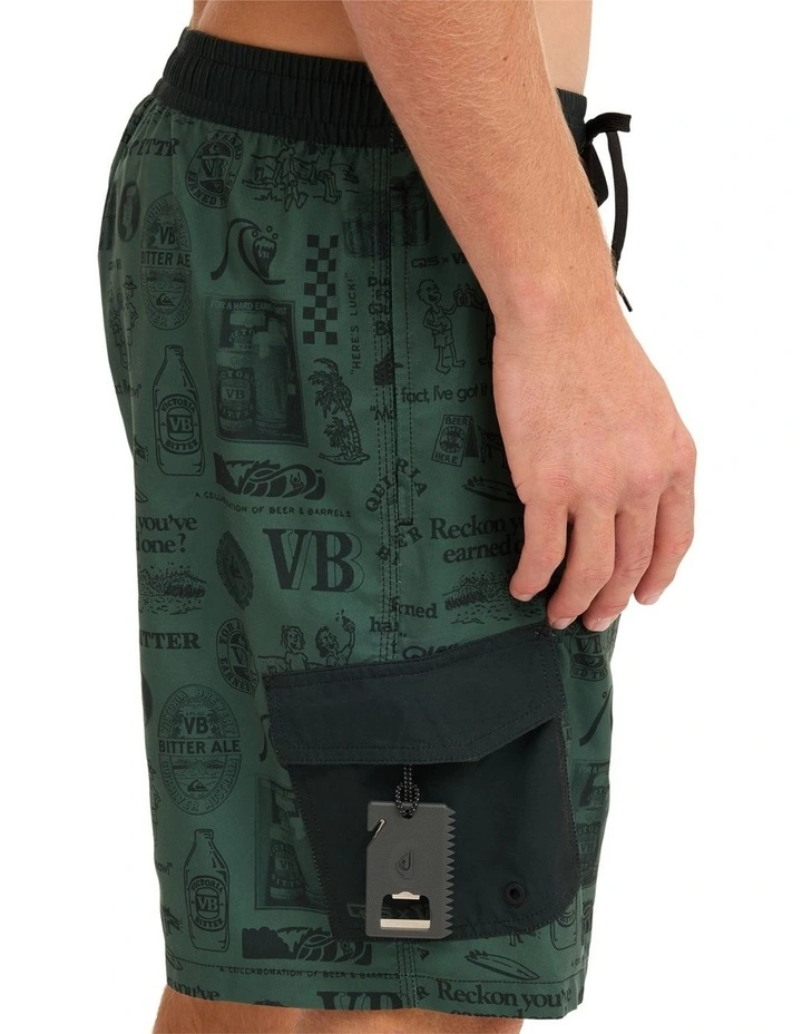 Quiksilver X VB 19 Inch Volley Shorts In Forest image 4