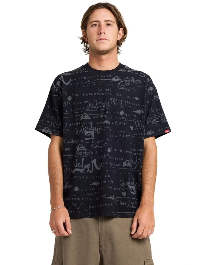 Illusion T-Shirt In Black image 1