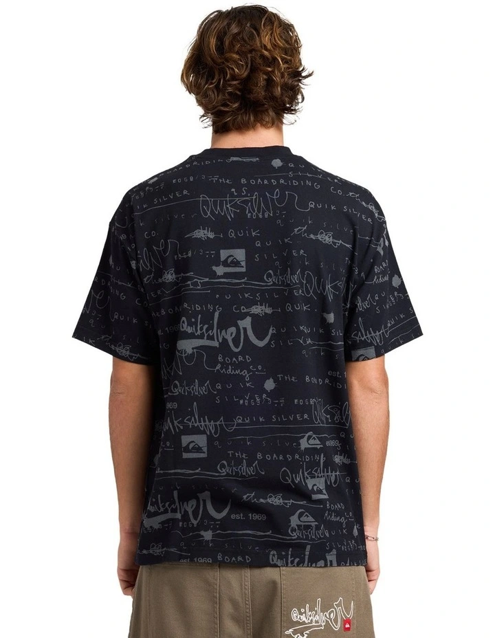 Illusion T-Shirt In Black image 2