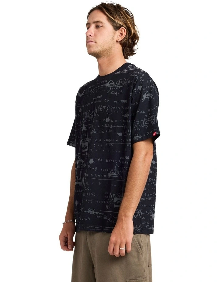 Illusion T-Shirt In Black image 3