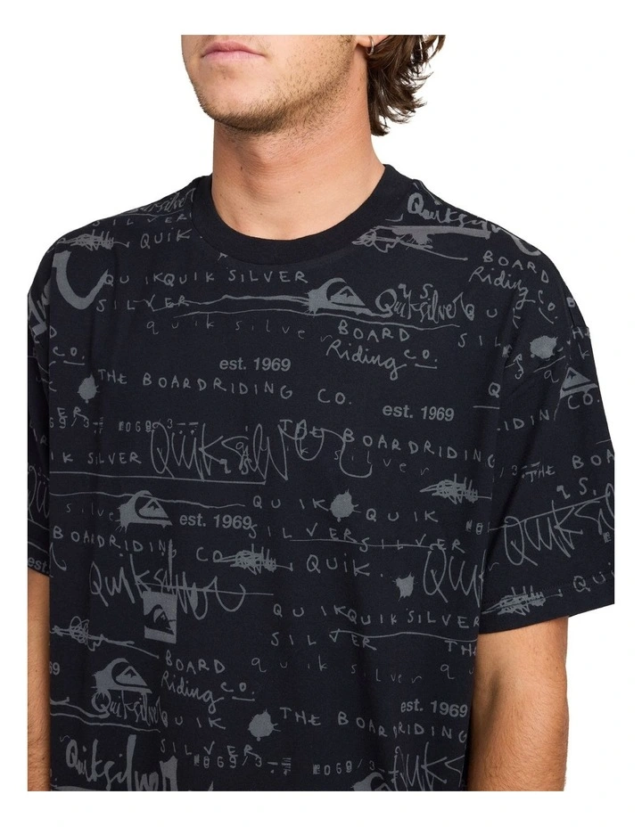 Illusion T-Shirt In Black image 4