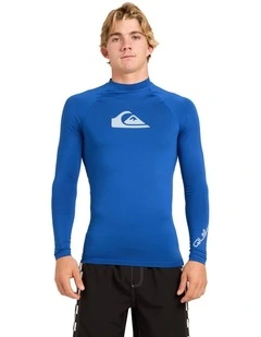 All Time UPF 50 Long Sleeve Rashguard In Monaco Blue