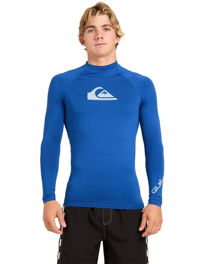 All Time UPF 50 Long Sleeve Rashguard In Monaco Blue image 1