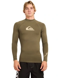 All Time UPF 50 Long Sleeve Rashguard In Grape Leaf