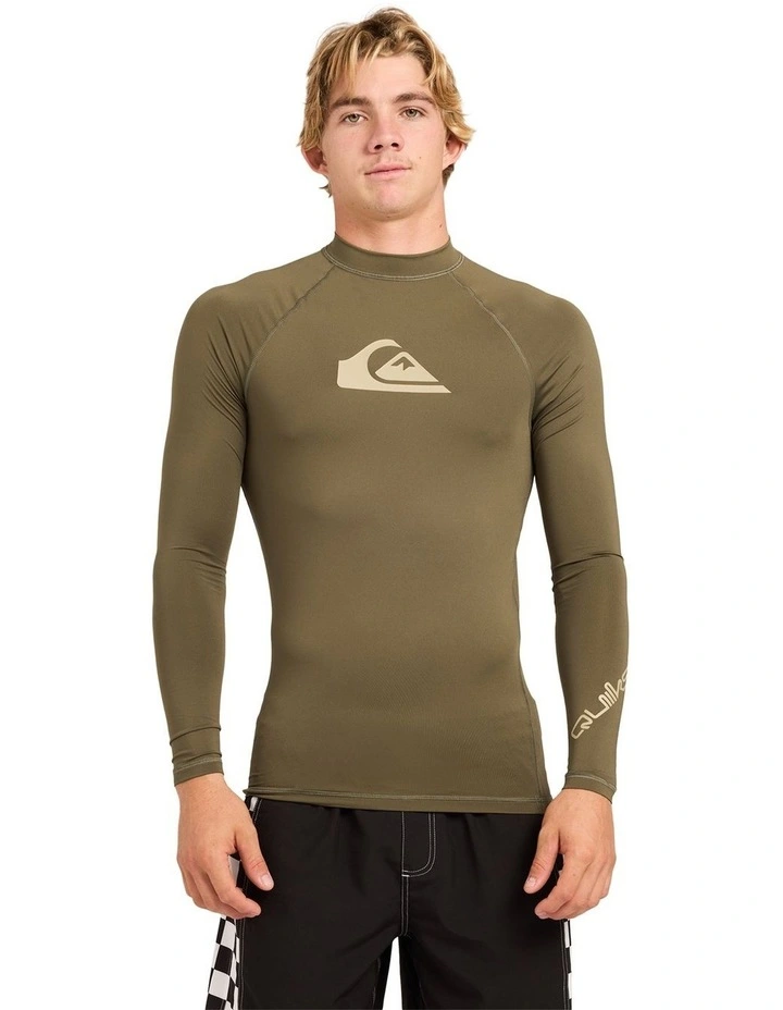 All Time UPF 50 Long Sleeve Rashguard In Grape Leaf image 1