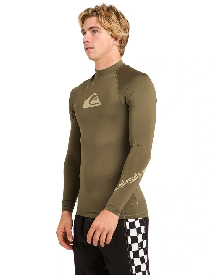 All Time UPF 50 Long Sleeve Rashguard In Grape Leaf image 3