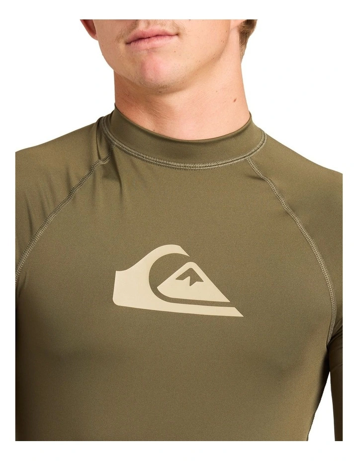 All Time UPF 50 Long Sleeve Rashguard In Grape Leaf image 4