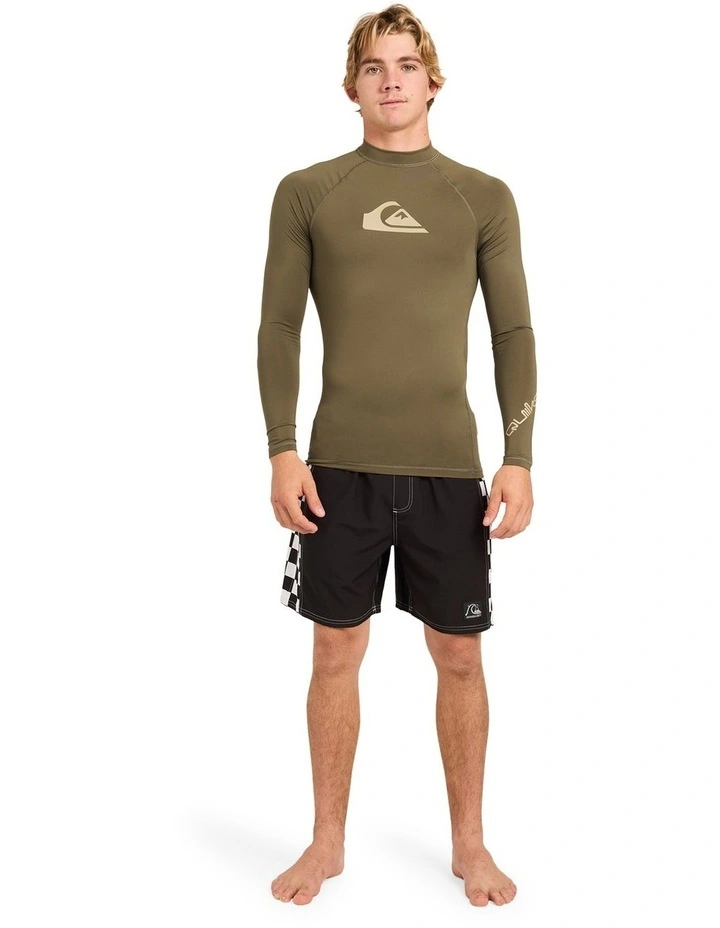 All Time UPF 50 Long Sleeve Rashguard In Grape Leaf image 5