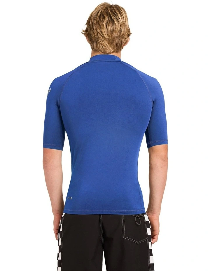 All Time Upf 50 Short Sleeve Rash Vest In Monaco Blue image 2
