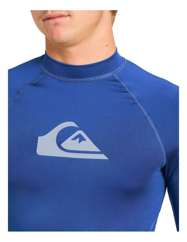 All Time Upf 50 Short Sleeve Rash Vest In Monaco Blue image 4