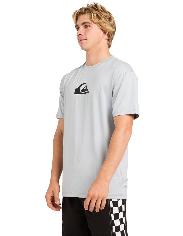 Solid Streak UPF 50 Short Sleeve Rashguard In Quarry image 3
