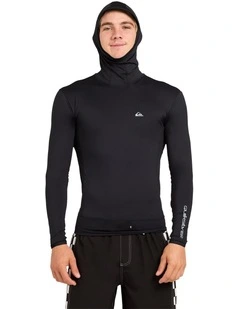 Highline Hooded Long Sleeve Rashguard In Black