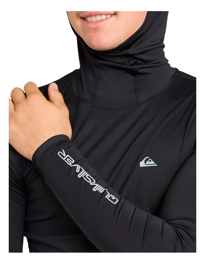Highline Hooded Long Sleeve Rashguard In Black image 4