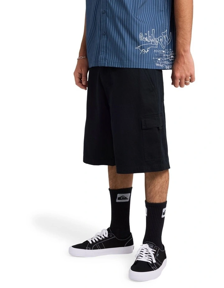 04S 21 Inch Cargo Shorts In Black image 3