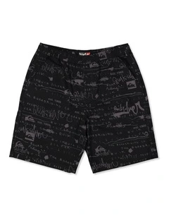 Illusion 23 Inch Walkshorts In Black