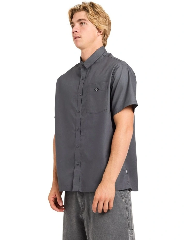 Liquid Pocket Shirt In Iron Gate image 3