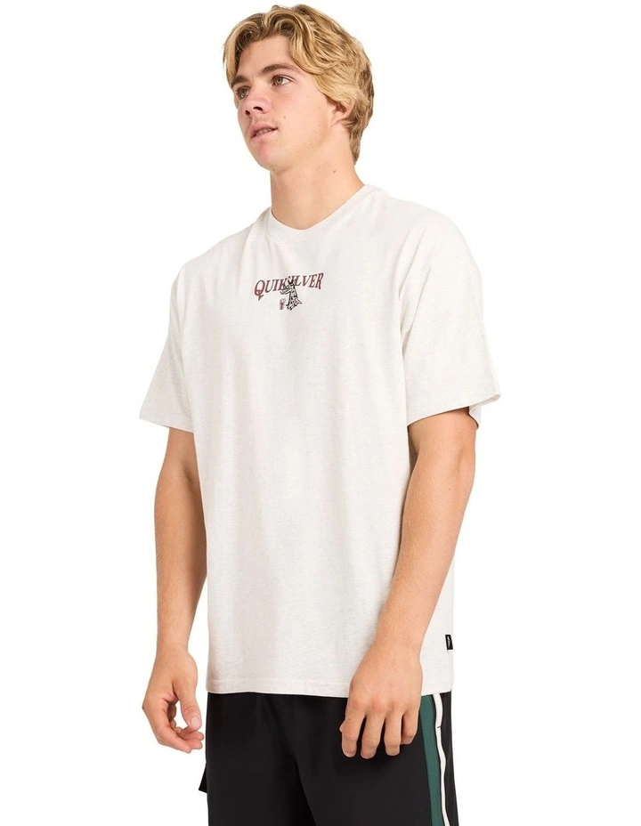 Ghetto Schooey T-Shirt In Snow Heather image 3